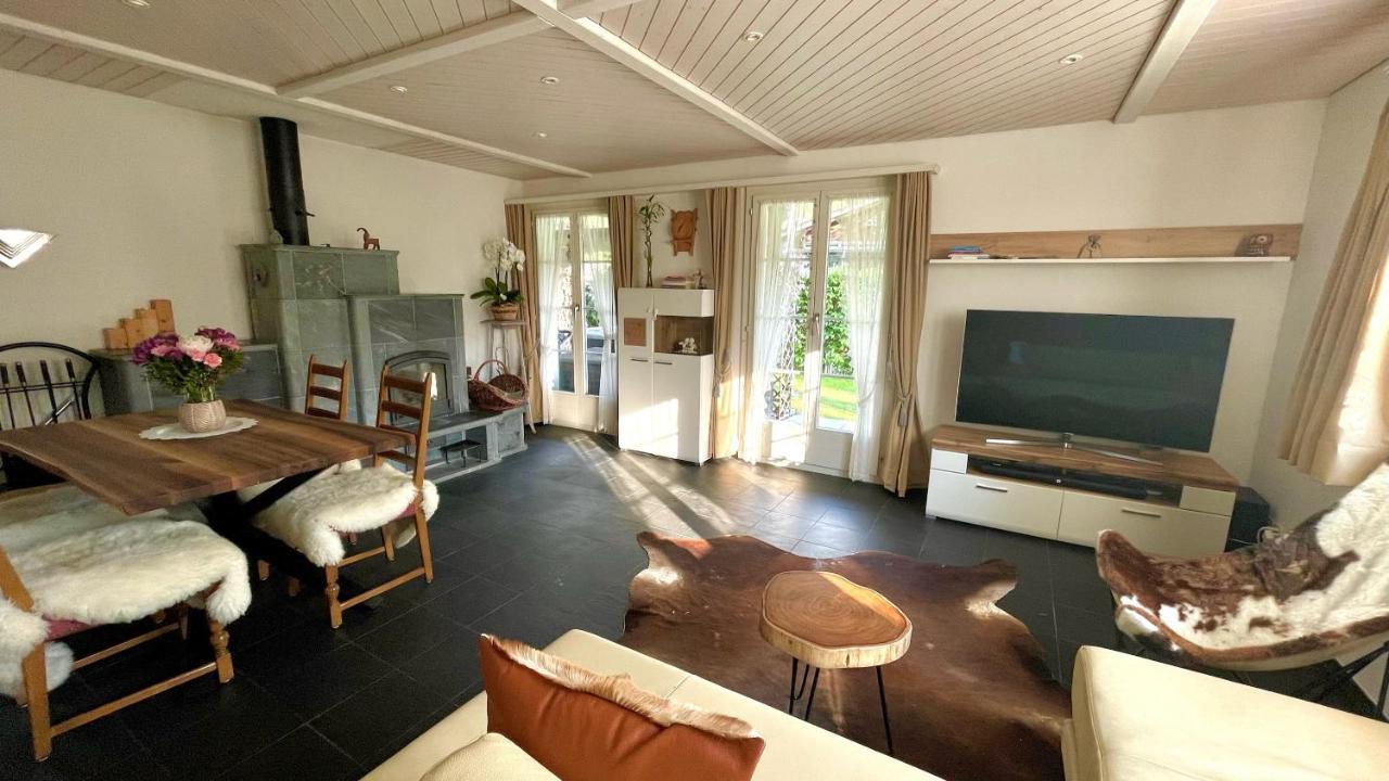 The Swiss Paradise 2 Apartment With Garden, Whirlpool, And Mountain Panorama Wirzweli Dış mekan fotoğraf