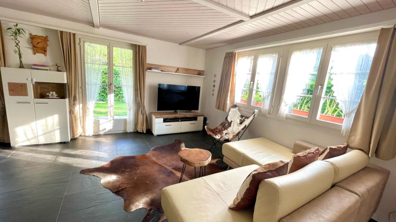 The Swiss Paradise 2 Apartment With Garden, Whirlpool, And Mountain Panorama Wirzweli Dış mekan fotoğraf