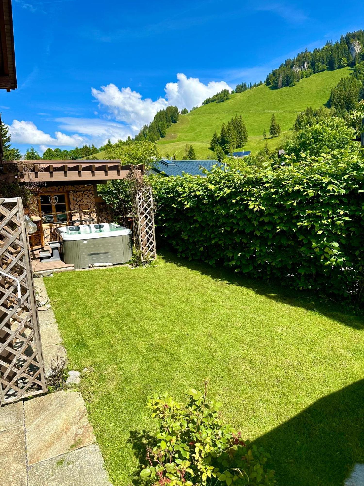 The Swiss Paradise 2 Apartment With Garden, Whirlpool, And Mountain Panorama Wirzweli Dış mekan fotoğraf