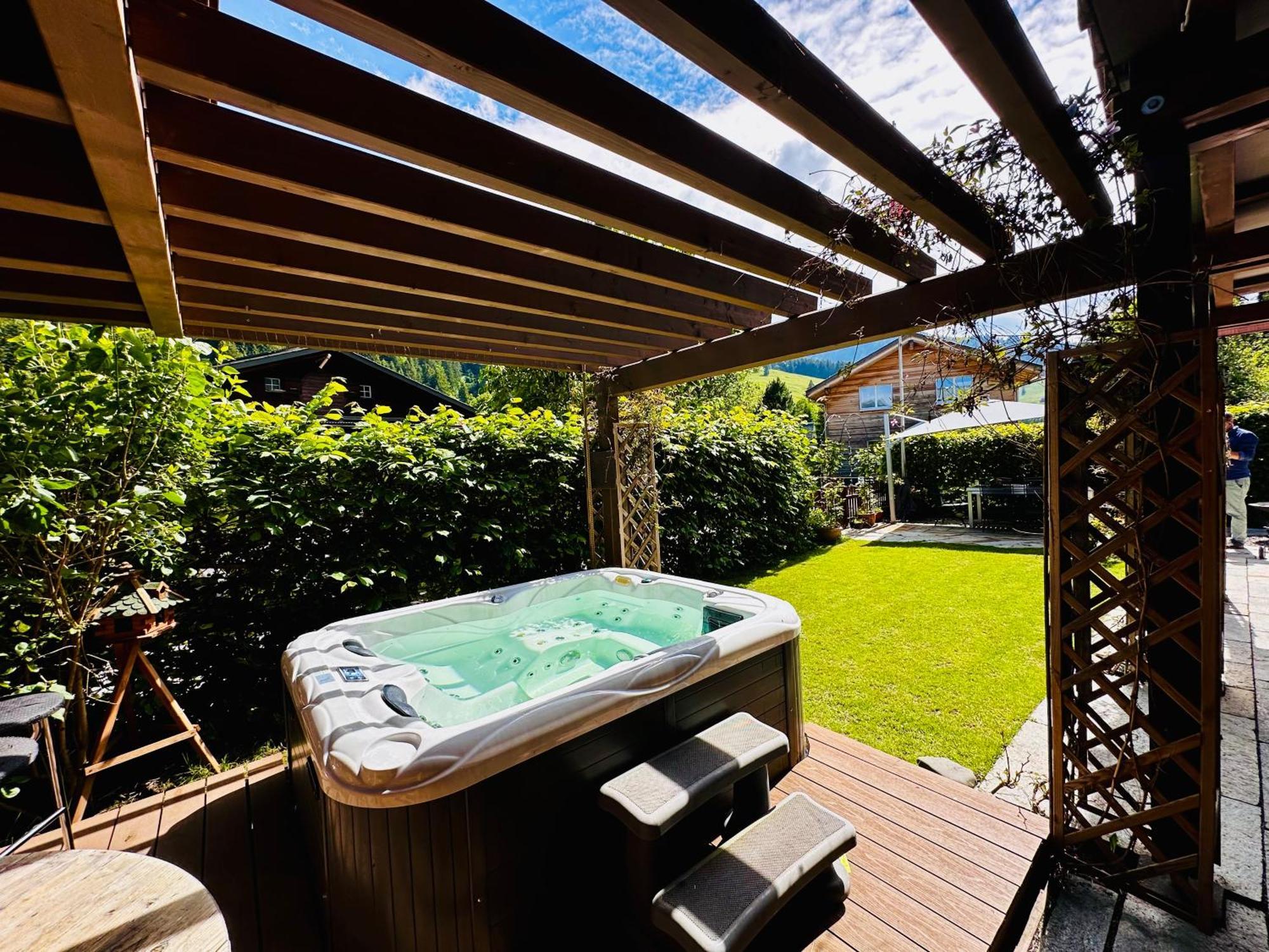 The Swiss Paradise 2 Apartment With Garden, Whirlpool, And Mountain Panorama Wirzweli Dış mekan fotoğraf